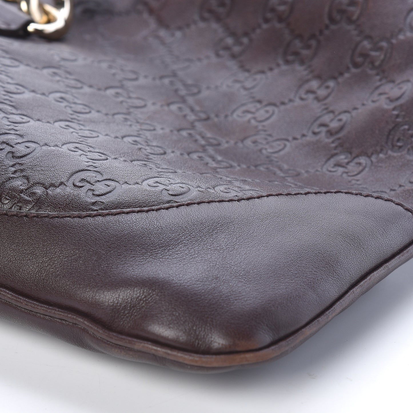 Guccissima Medium Jackie O Bouvier Hobo Chocolate