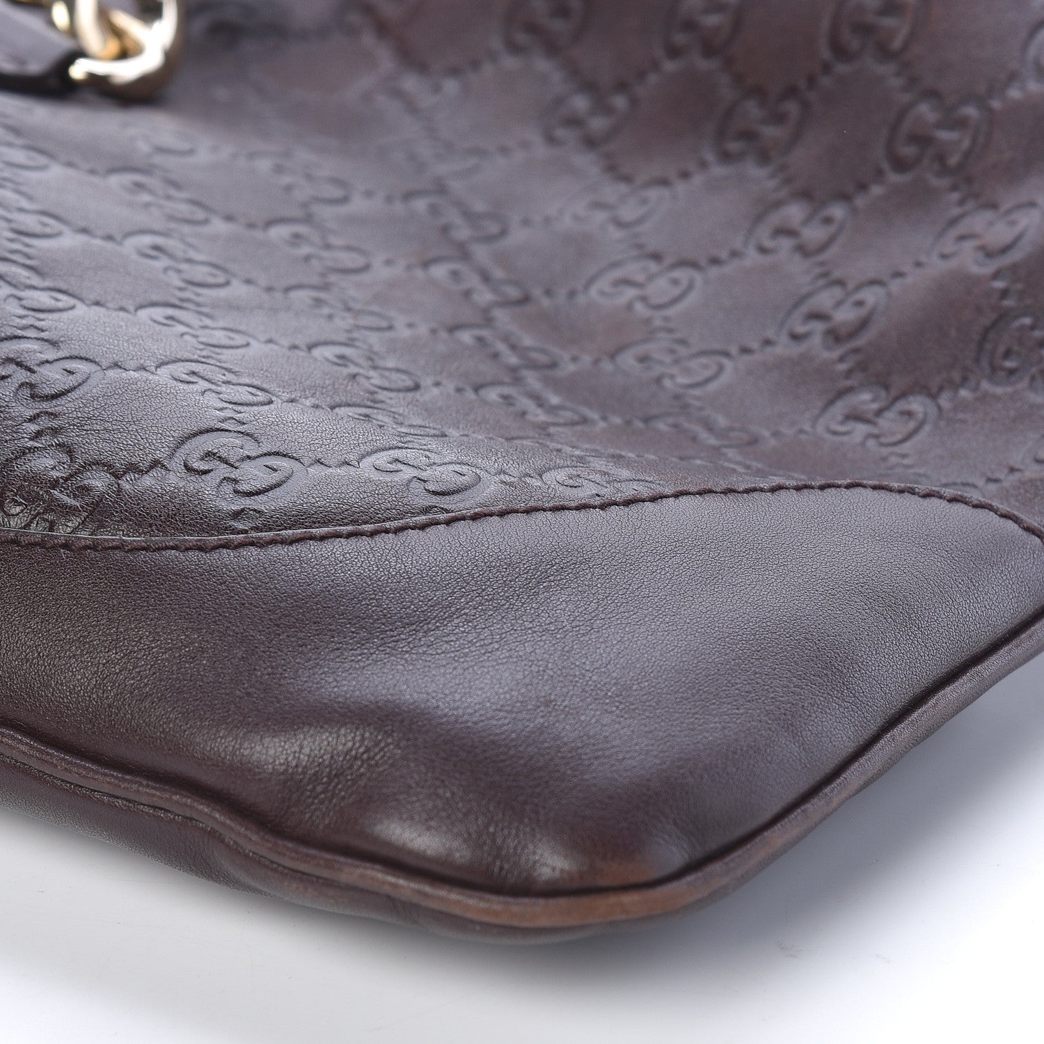 Gucci Guccissima Medium Jackie O Bouvier Hobo Chocolate 10 of 10