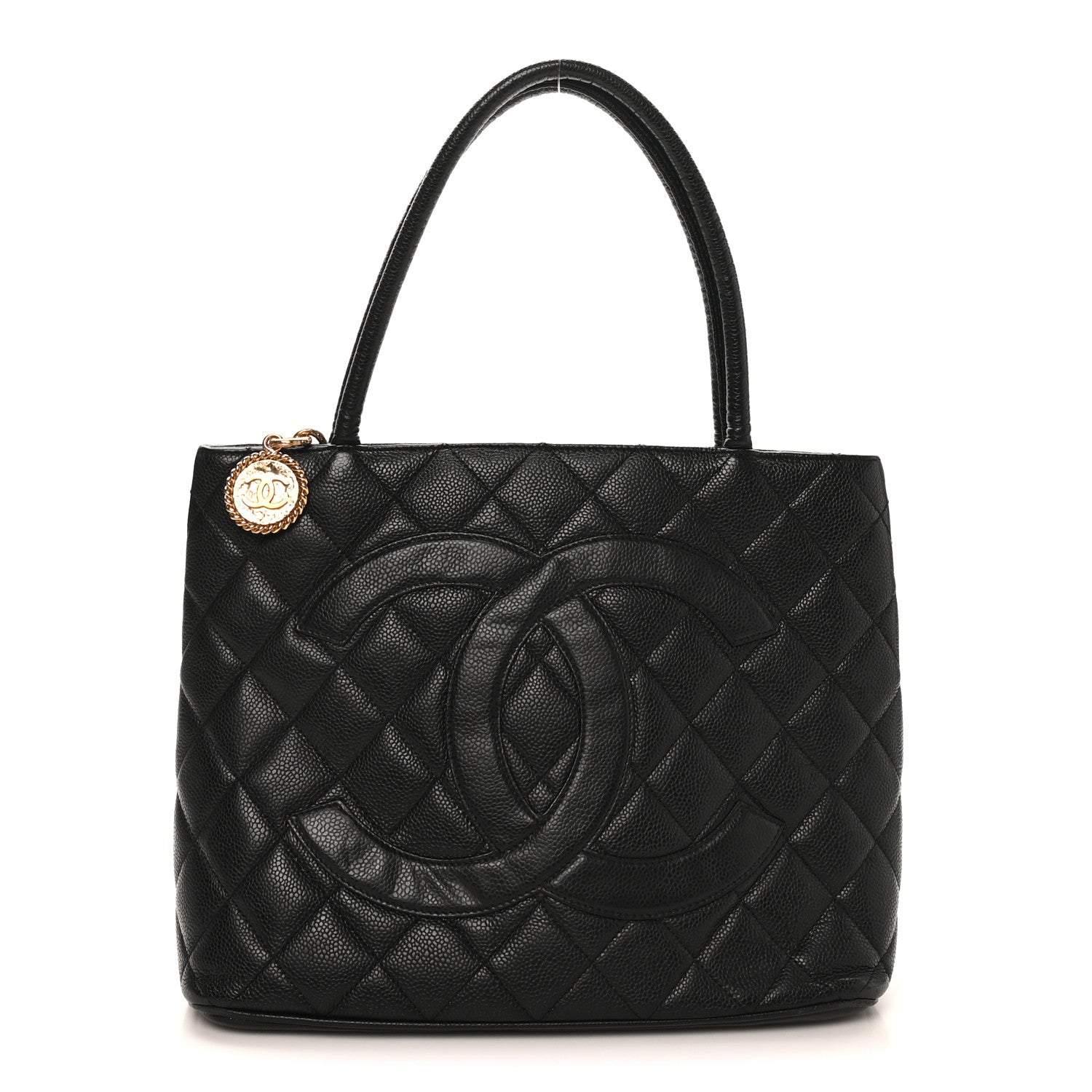 Chanel Caviar Quilted Medallion Tote Black 1 of 11
