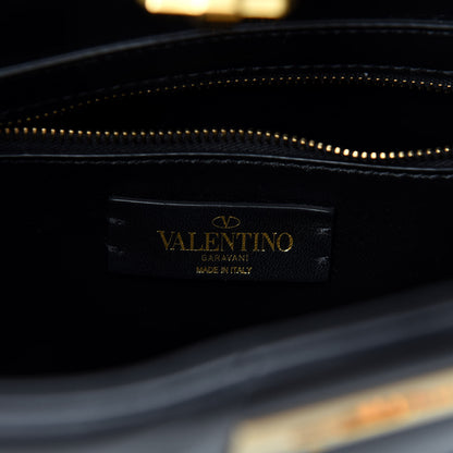 Valentino Garavani Nappa Roman Stud The Handle Bag Black 9 of 10