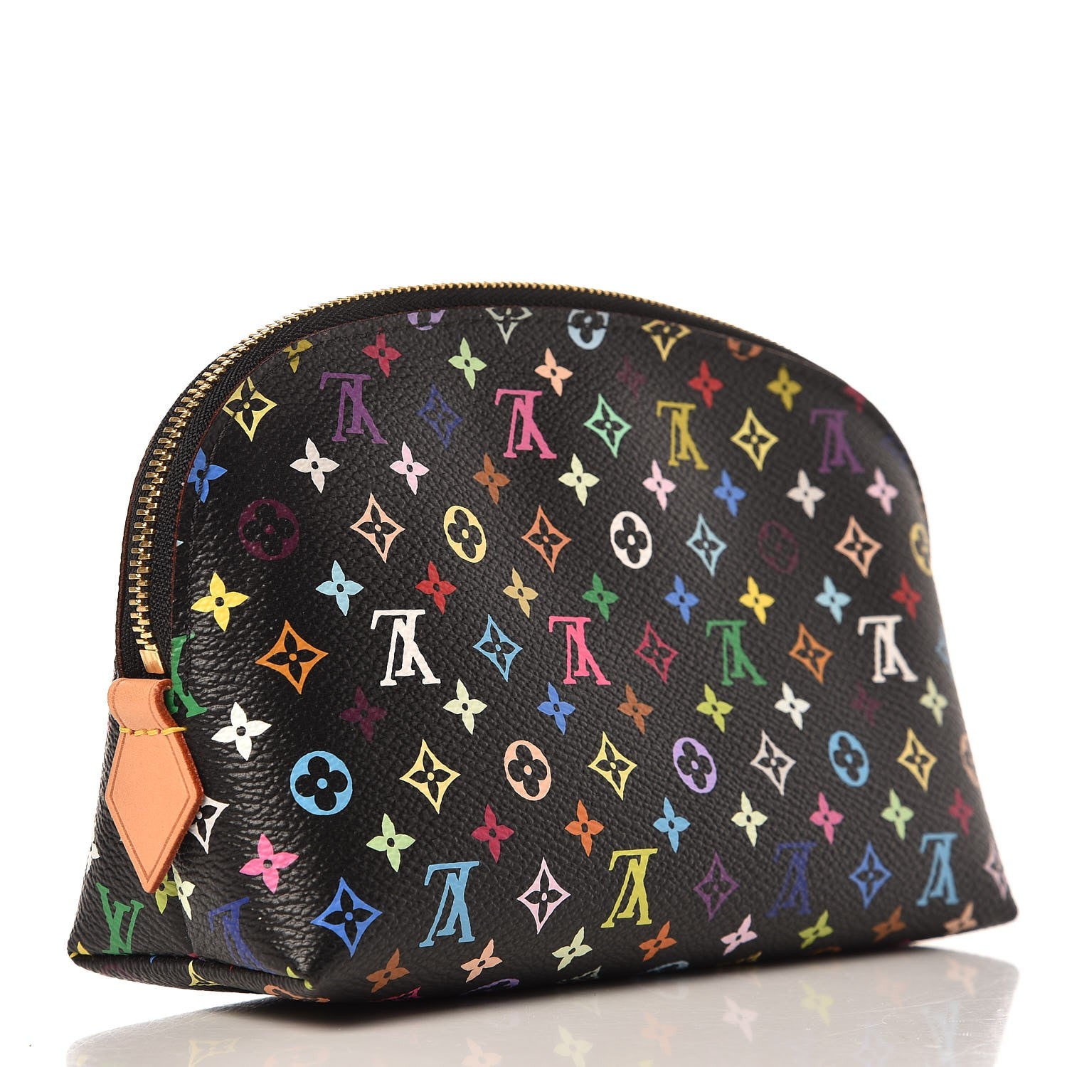 Louis Vuitton Monogram Multicolor Cosmetic Pouch Black Grenade 3 of 7