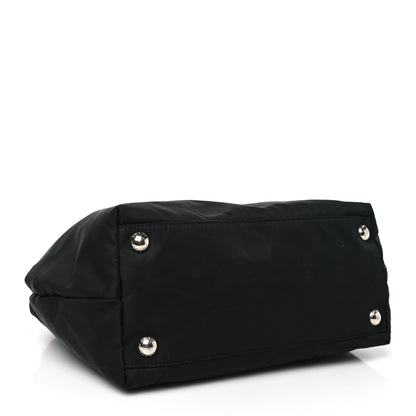 Prada Tessuto Nylon Nappa Braided Top Handle Bag Black 4 of 10