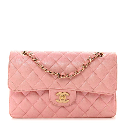 Chanel Iridescent Caviar Quilted Small Double Flap Pink 1 of 10