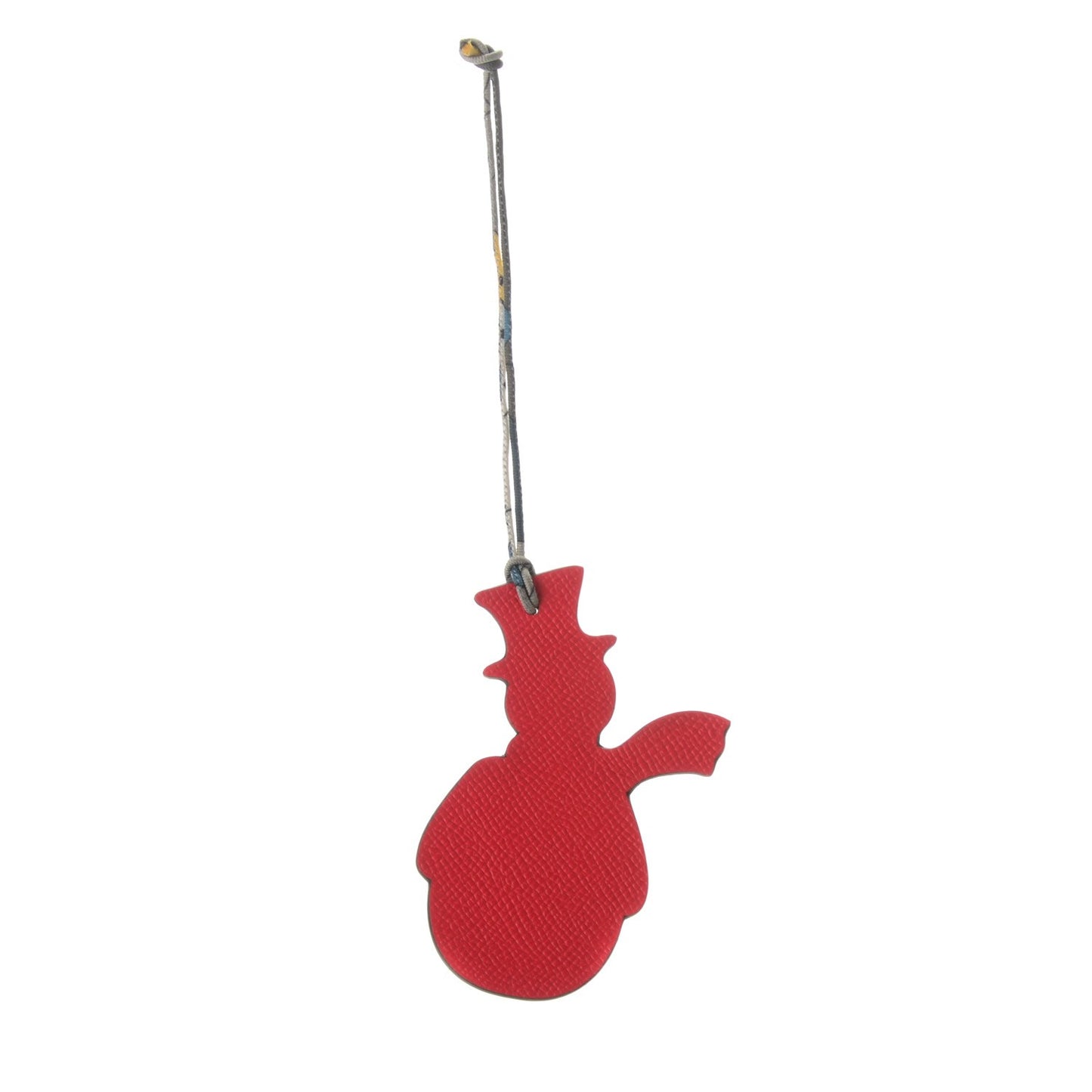 Togo Epsom Petit H Snowman Bag Charm Bougainvillea Vert De Gris