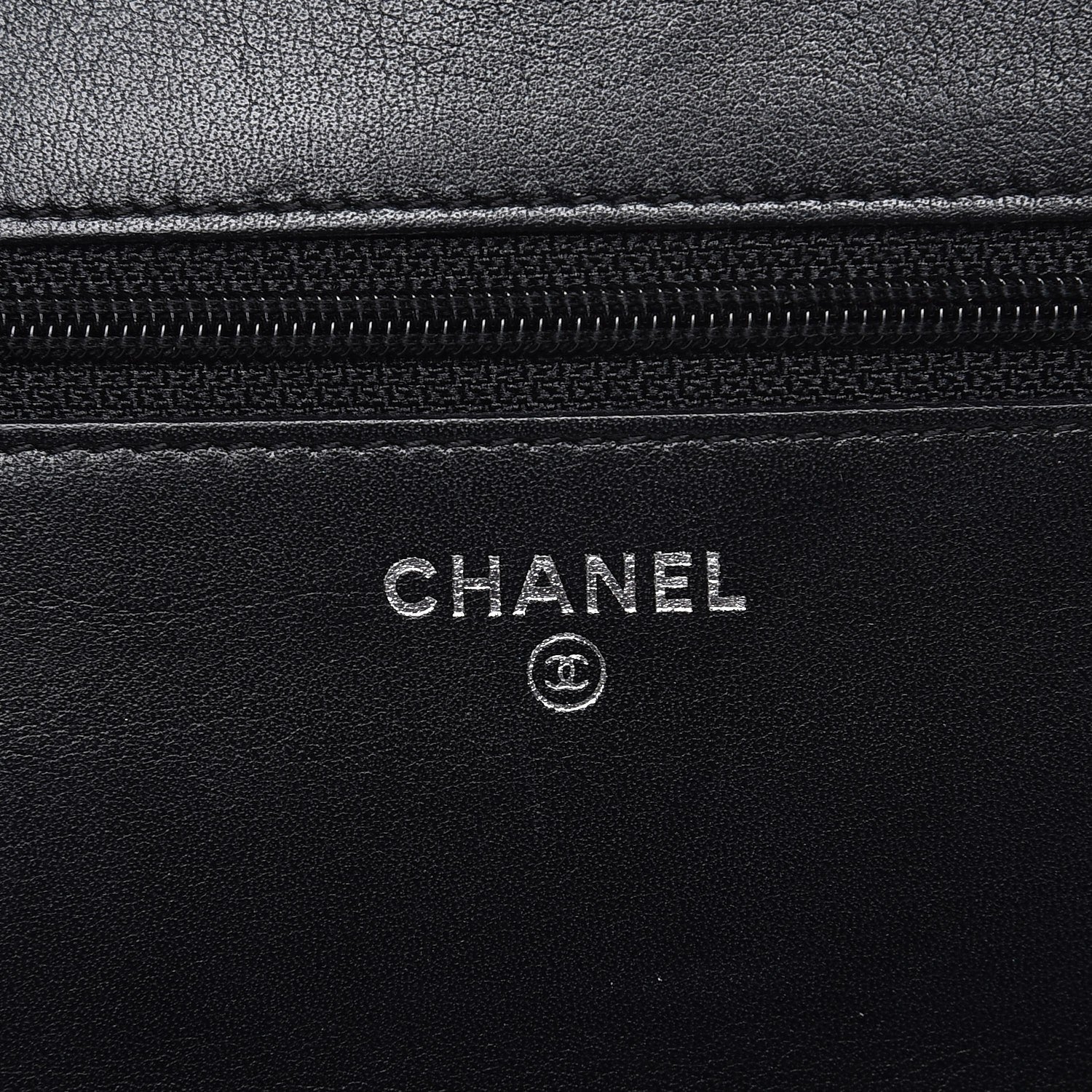 Chanel Caviar Sevruga Wallet On Chain WOC Black 6 of 12