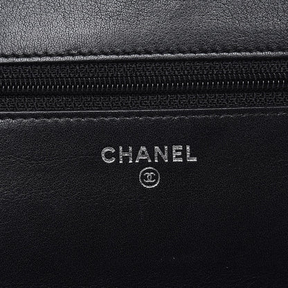 Chanel Caviar Sevruga Wallet On Chain WOC Black 6 of 12
