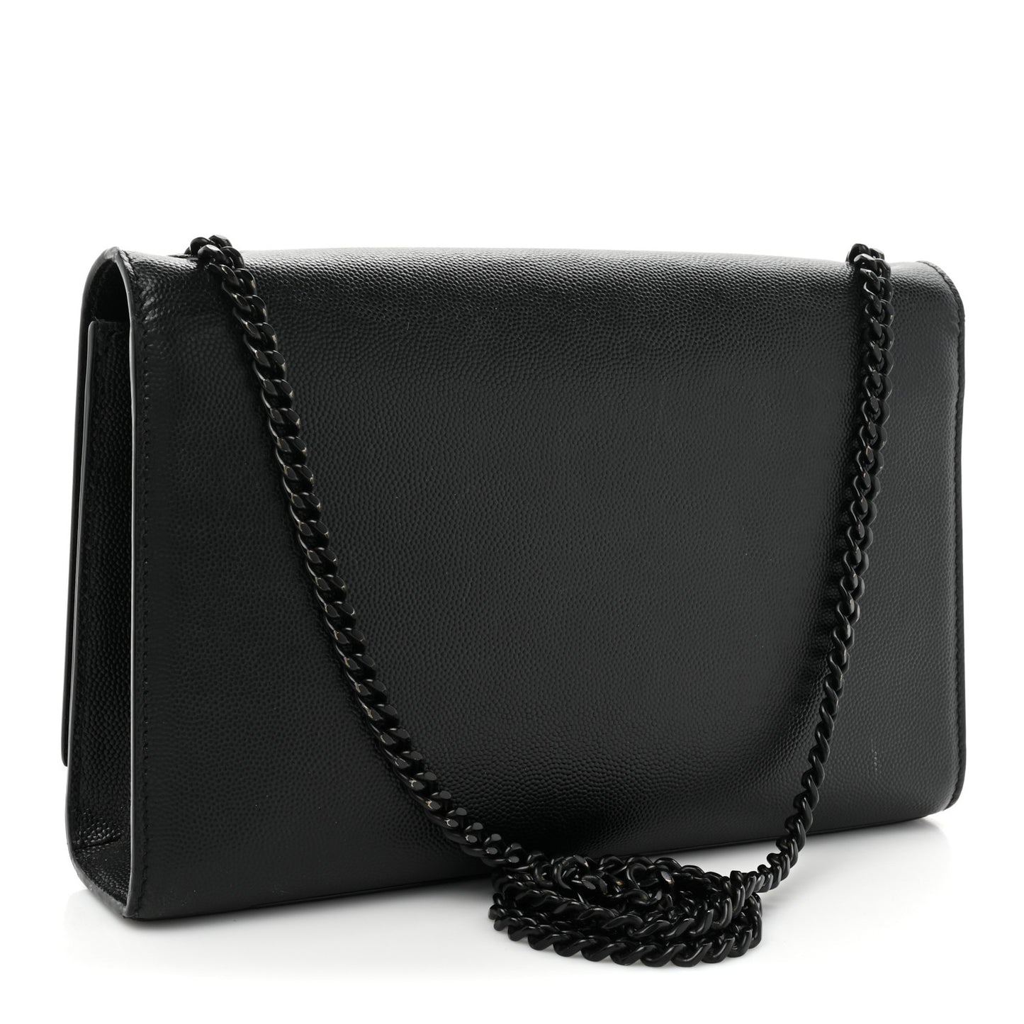 Grain De Poudre Medium Classic Monogram Monochrome Kate Satchel Black