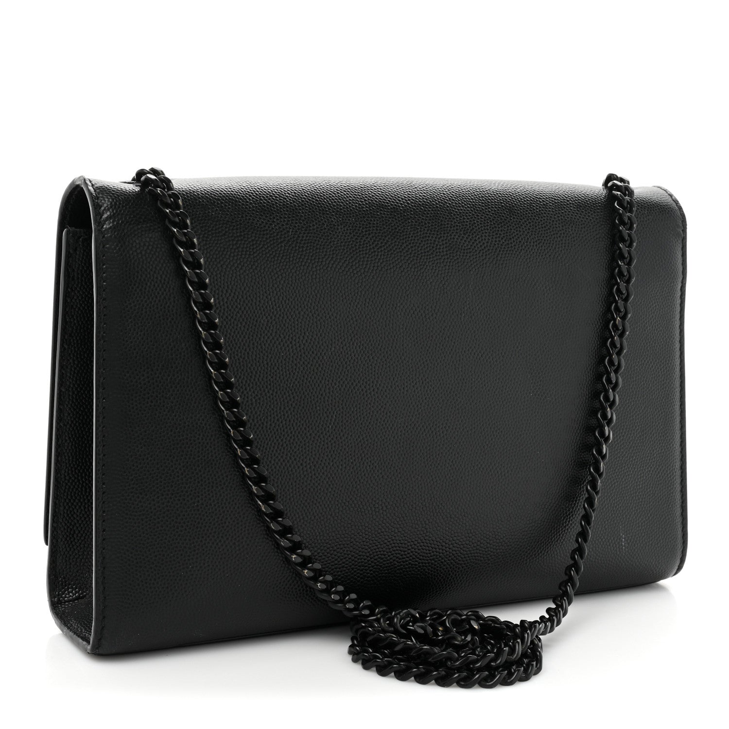 Saint Laurent Grain De Poudre Medium Classic Monogram Monochrome Kate Satchel Black 3 of 18