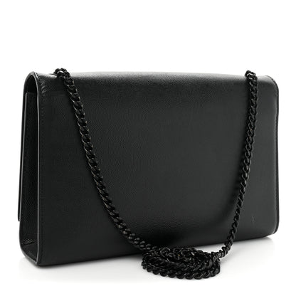 Saint Laurent Grain De Poudre Medium Classic Monogram Monochrome Kate Satchel Black 3 of 18