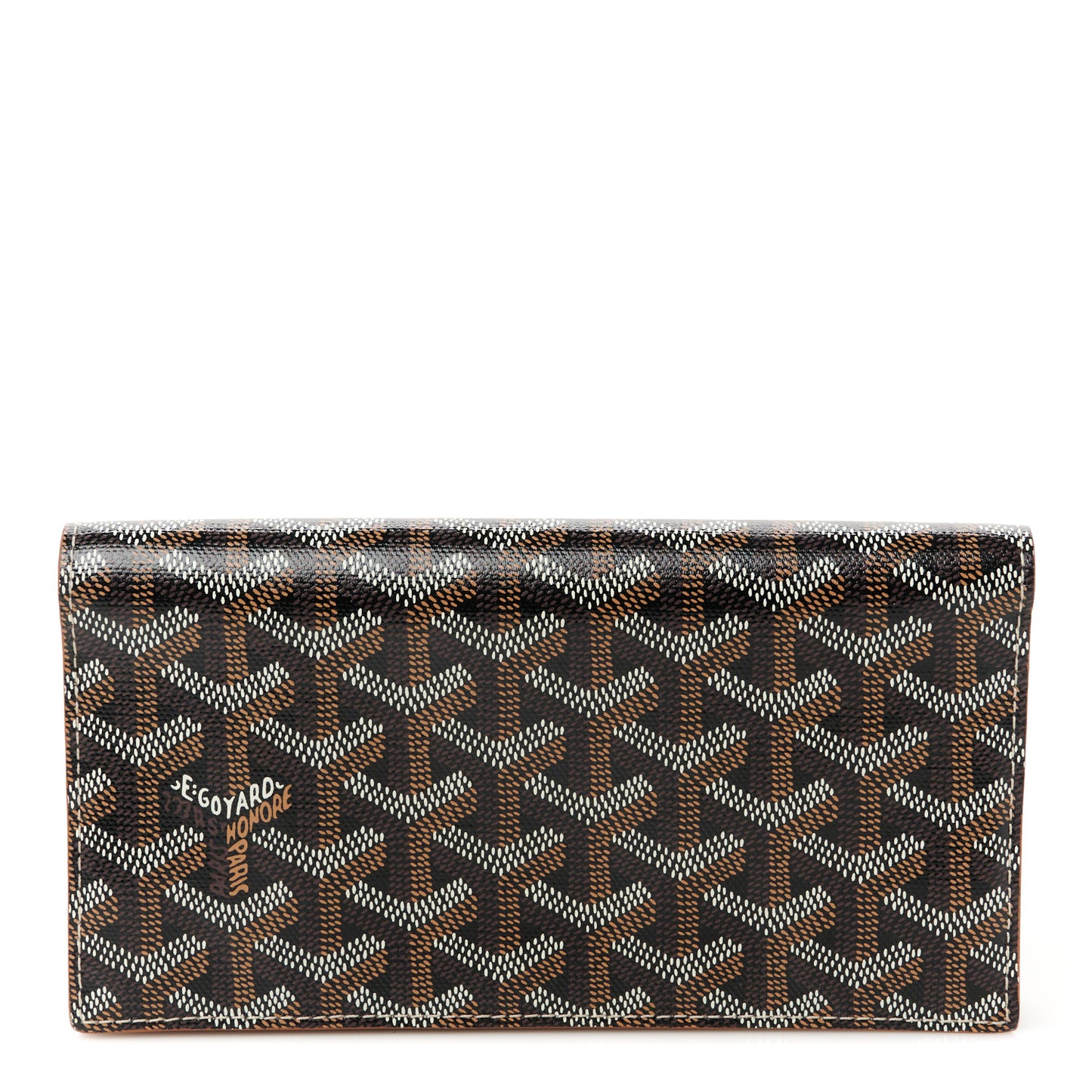 Goyardine Richelieu Wallet Black Gold