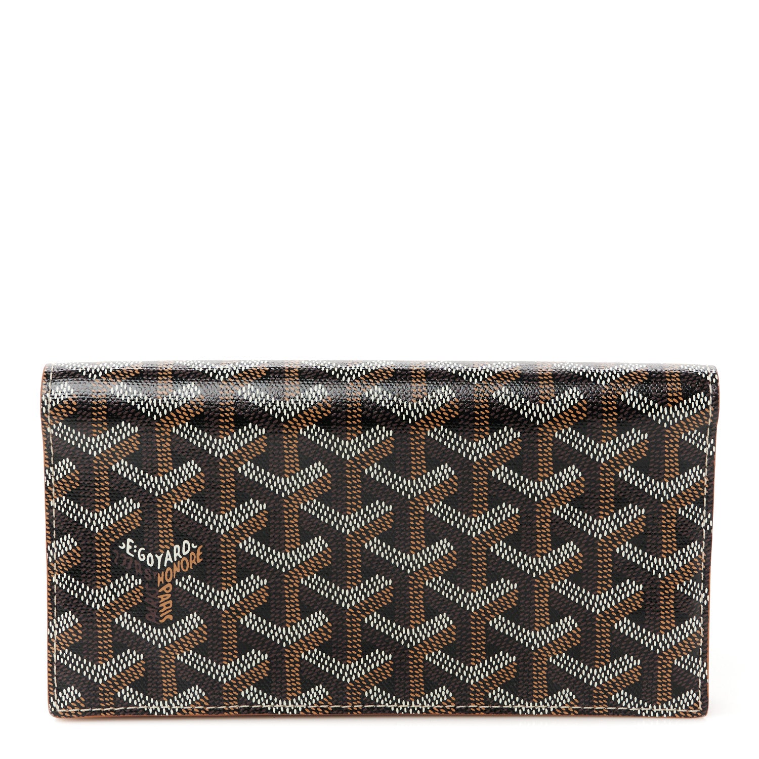 Goyard Goyardine Richelieu Wallet Black Gold 1 of 9