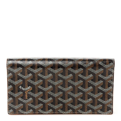 Goyard Goyardine Richelieu Wallet Black Gold 1 of 9