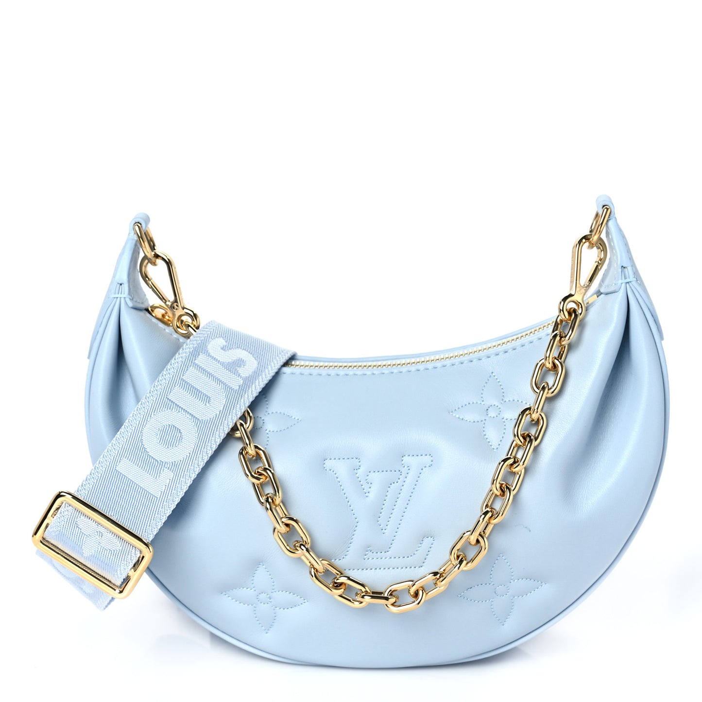 Calfskin Bubblegram Over The Moon Ice Blue