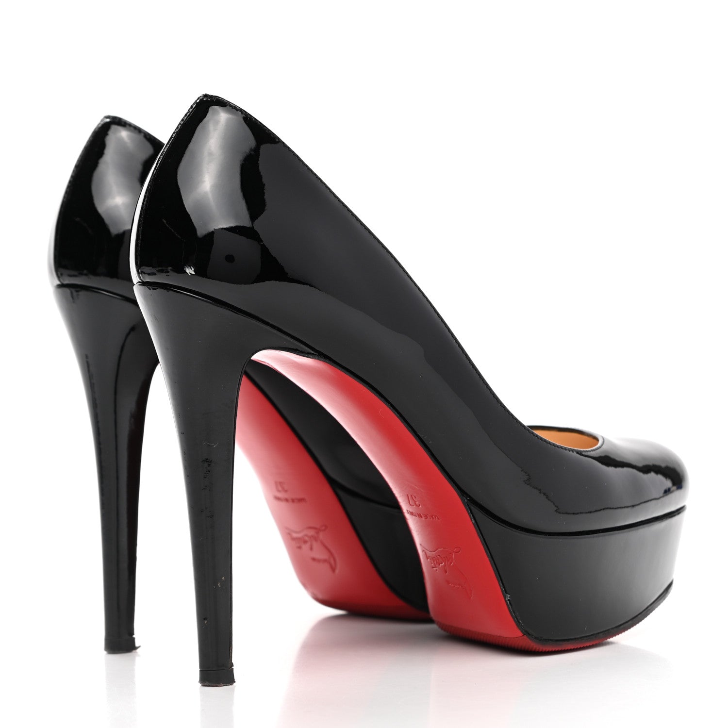 Christian Louboutin Patent Bianca 140 Pumps 37 Black 6 of 15