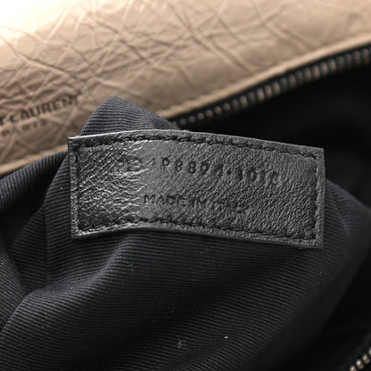 Saint Laurent Crinkled Calfskin Matelasse Monogram Medium Niki Chain Satchel Light Natural 7 of 12