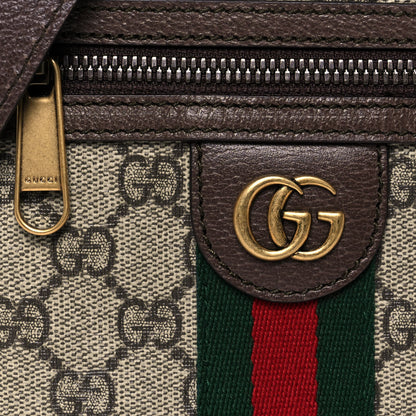 Gucci GG Supreme Monogram Web Mini Ophidia Messenger Brown 7 of 12