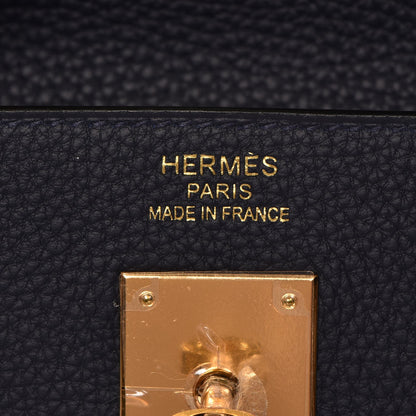 Hermes Togo Kelly Retourne 35 Bleu Nuit 19 of 34