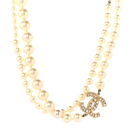 Chanel Pearl CC 100th Anniversary Long Necklace Light Gold Light Gold 1 of 5