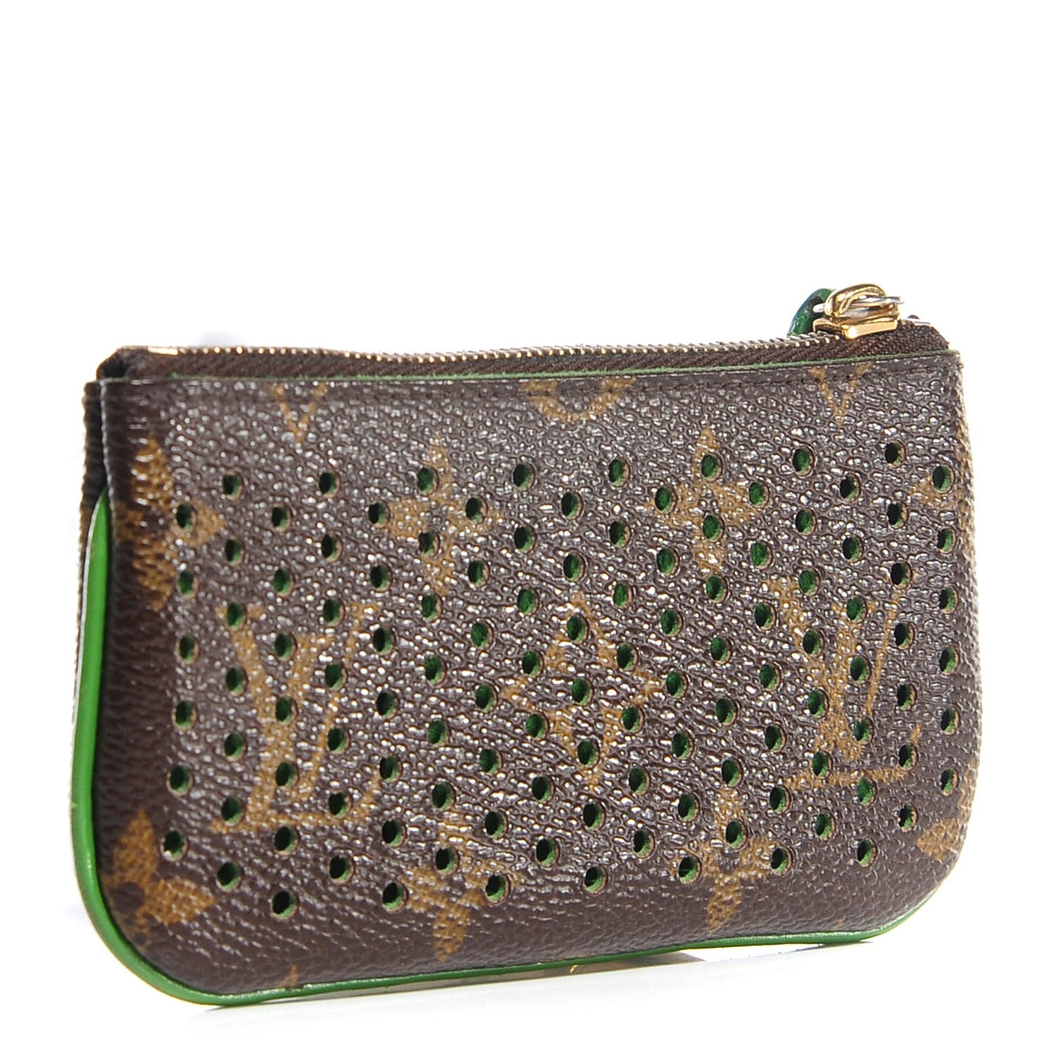 Louis Vuitton Monogram Perforated Key Pouch Green 3 of 7