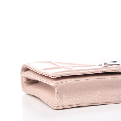 Christian Dior Grained Calfskin Diorama Wallet on Chain Pouch Rose Poudre 5 of 11