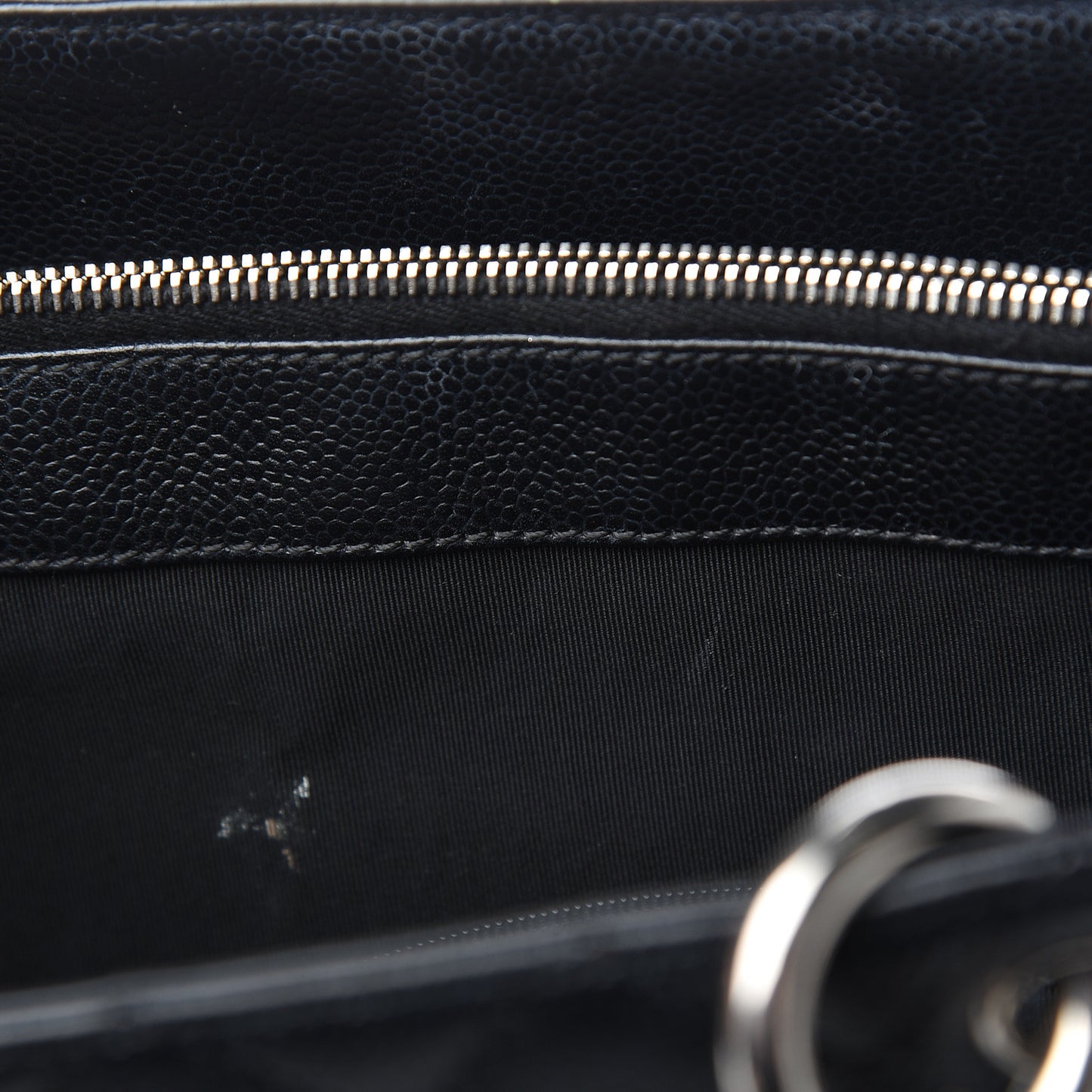 Caviar Quilted Grand Shopping Tote GST Black