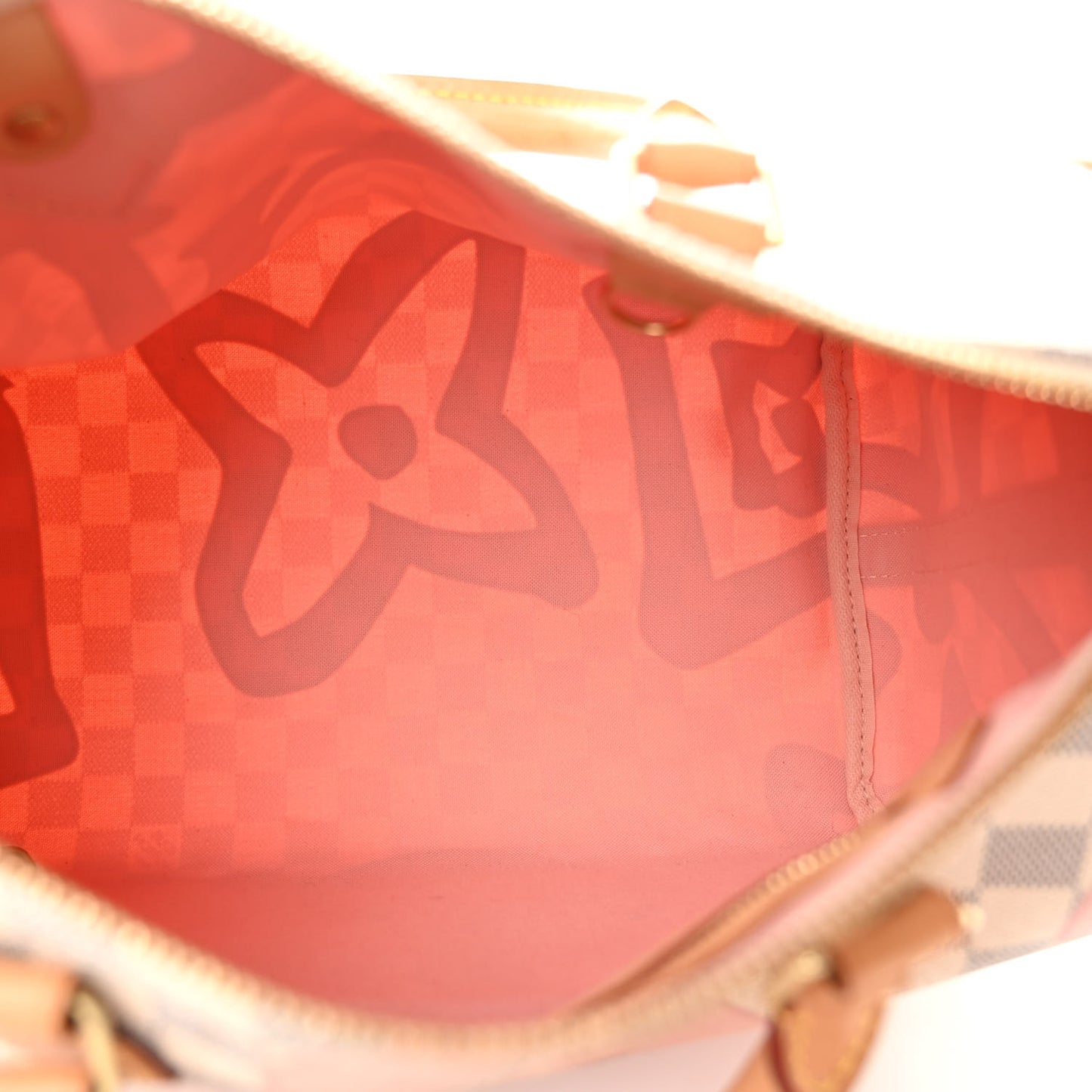 Damier Azur Tahitienne Speedy Bandouliere 30 Rose Ballerine