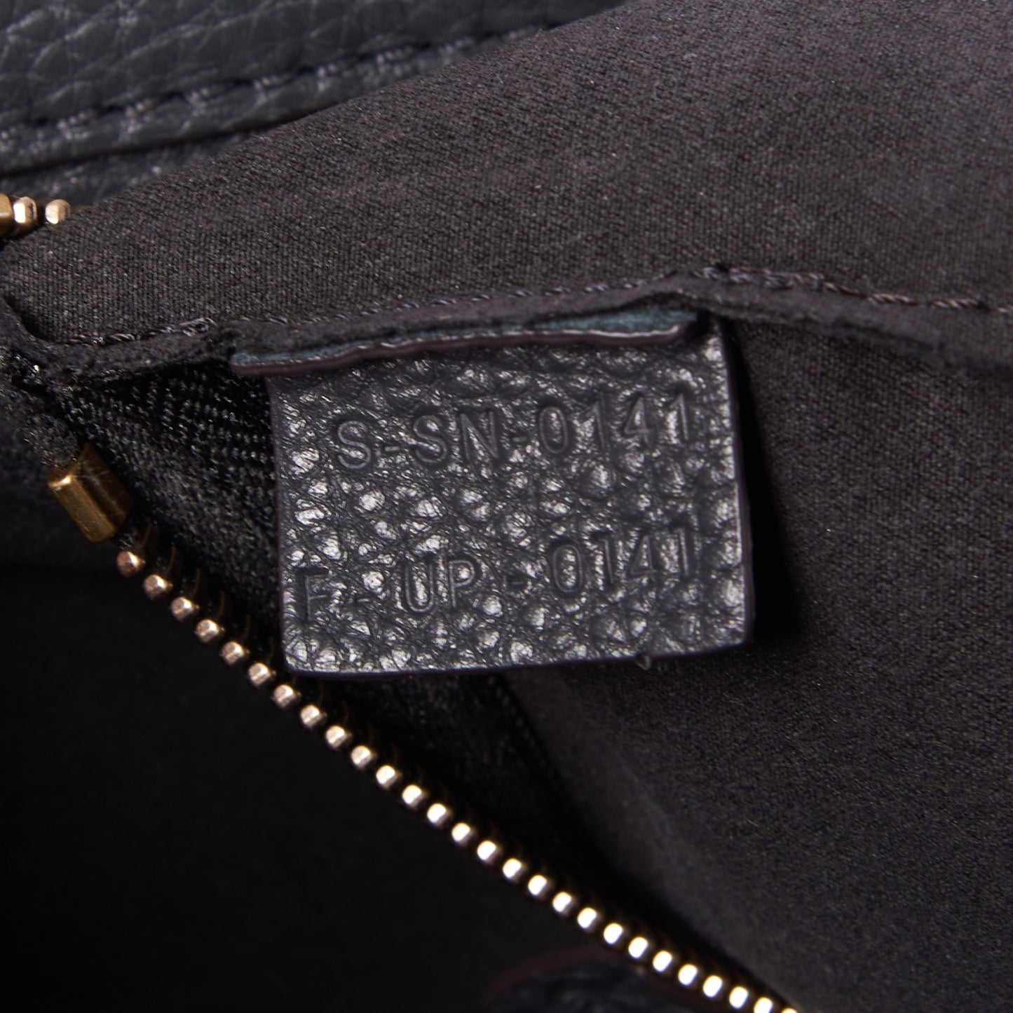 Drummed Calfskin Micro Luggage Black