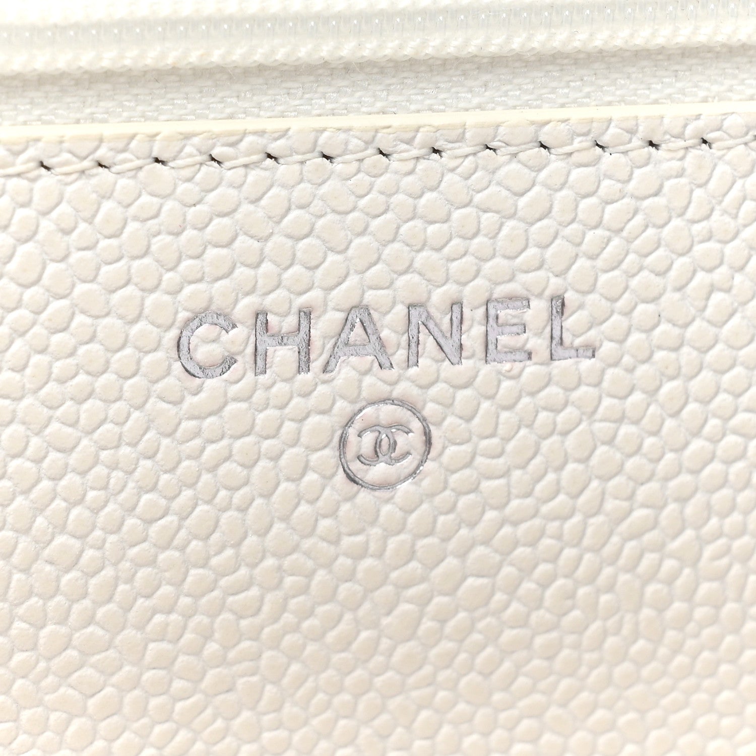 Chanel Caviar Quilted Wallet On Chain WOC White 7 of 9