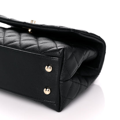 Chanel Caviar Quilted Mini Coco Handle Flap Black 10 of 11
