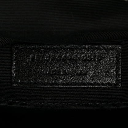 Saint Laurent Calfskin Matelasse Monogram Monochrome Lou Camera Bag Black 7 of 10