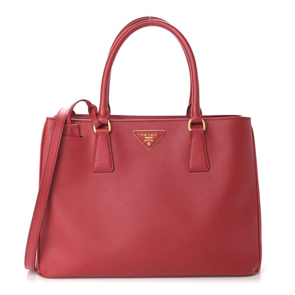 Prada Saffiano Medium Galleria Double Zip Tote Fuoco 1 of 17