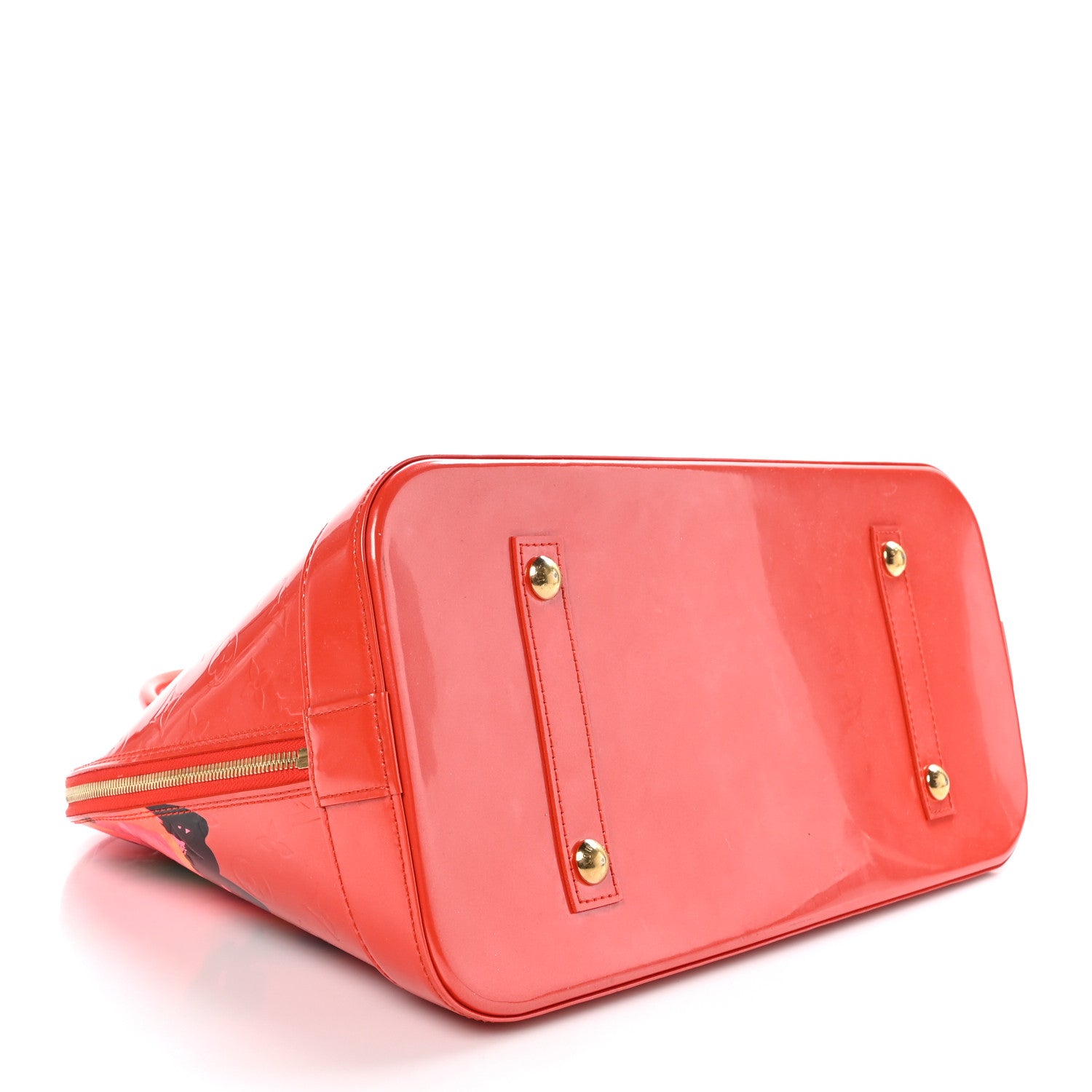 Louis Vuitton Vernis Roses Alma GM Orange Sunset 4 of 9