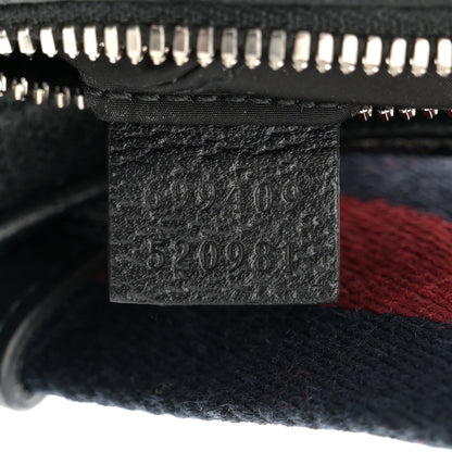 Gucci GG Crystal Coated Canvas Monogram Web Small Attache Shoulder Bag Black 7 of 10