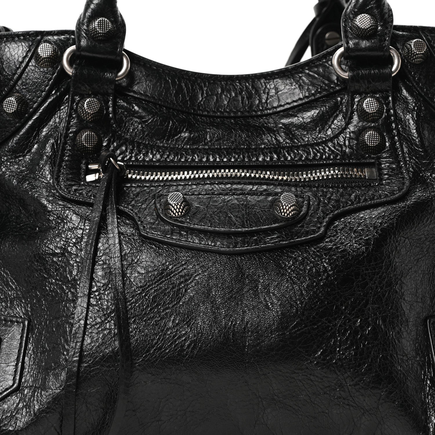 Balenciaga Agneau Arena Neo Cagole City Handbag Black 9 of 11