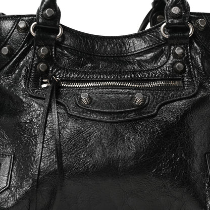 Balenciaga Agneau Arena Neo Cagole City Handbag Black 9 of 11
