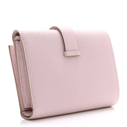 Hermes Epsom Tri-Fold Compact Bearn Wallet Mauve Sylvester 3 of 7
