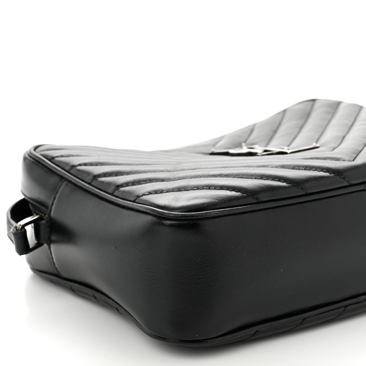 Saint Laurent Calfskin Matelasse Monogram Lou Camera Bag Black 9 of 11