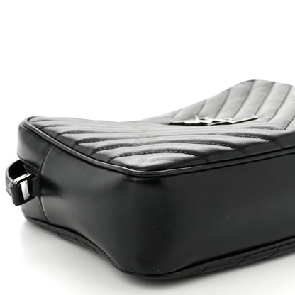 Saint Laurent Calfskin Matelasse Monogram Lou Camera Bag Black 9 of 11