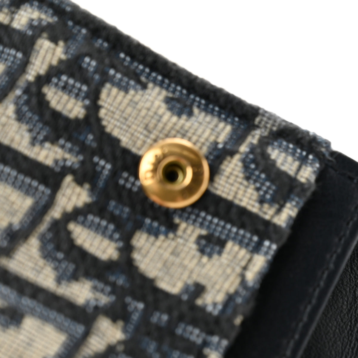 Oblique Saddle Card Holder Blue