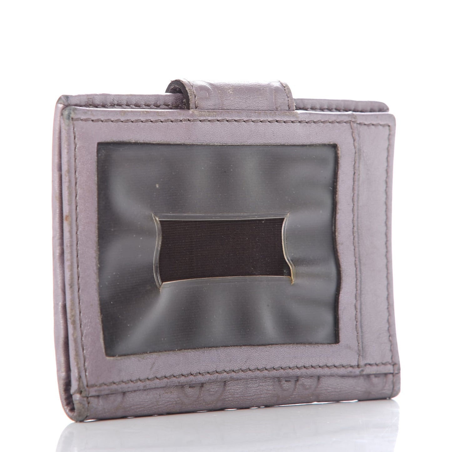Metallic Guccissima Heart Travel Wallet Lavender