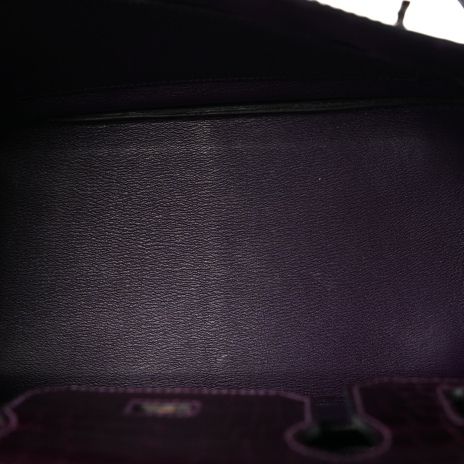 Hermes Shiny Niloticus Crocodile Birkin 30 Amethyst 5 of 14