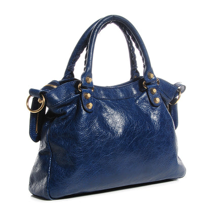 Balenciaga Agneau Giant 12 Gold Hardware Town Bleu Mineral 3 of 15