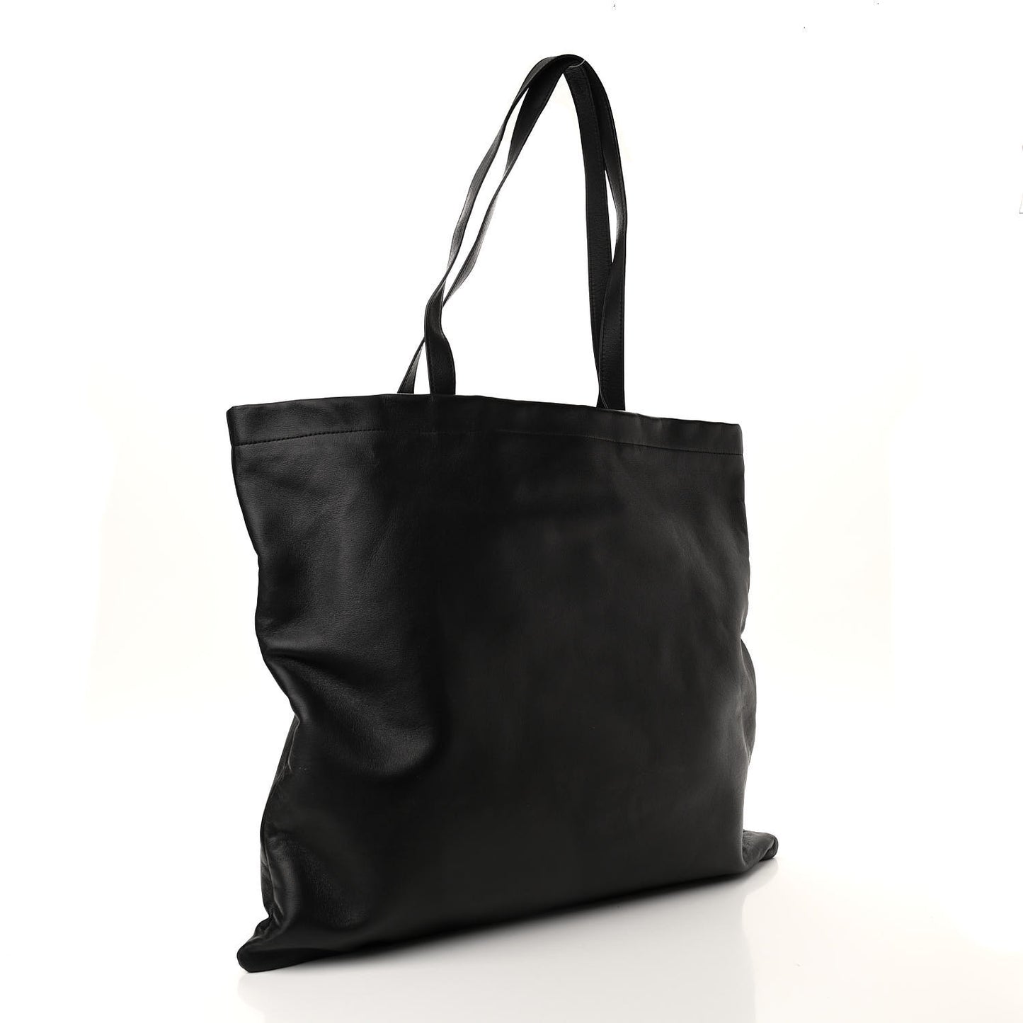 Calfskin Large Shopper Tote Black
