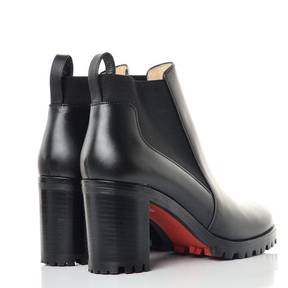 Christian Louboutin Calfskin Marchacroche 70 Chelsea Boots 36.5 Black 4 of 7
