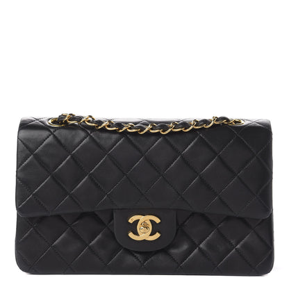 Chanel Lambskin Quilted Small Double Flap Black 1 of 12