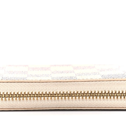 Louis Vuitton Damier Azur Clemence Wallet Rose Ballerine 10 of 14