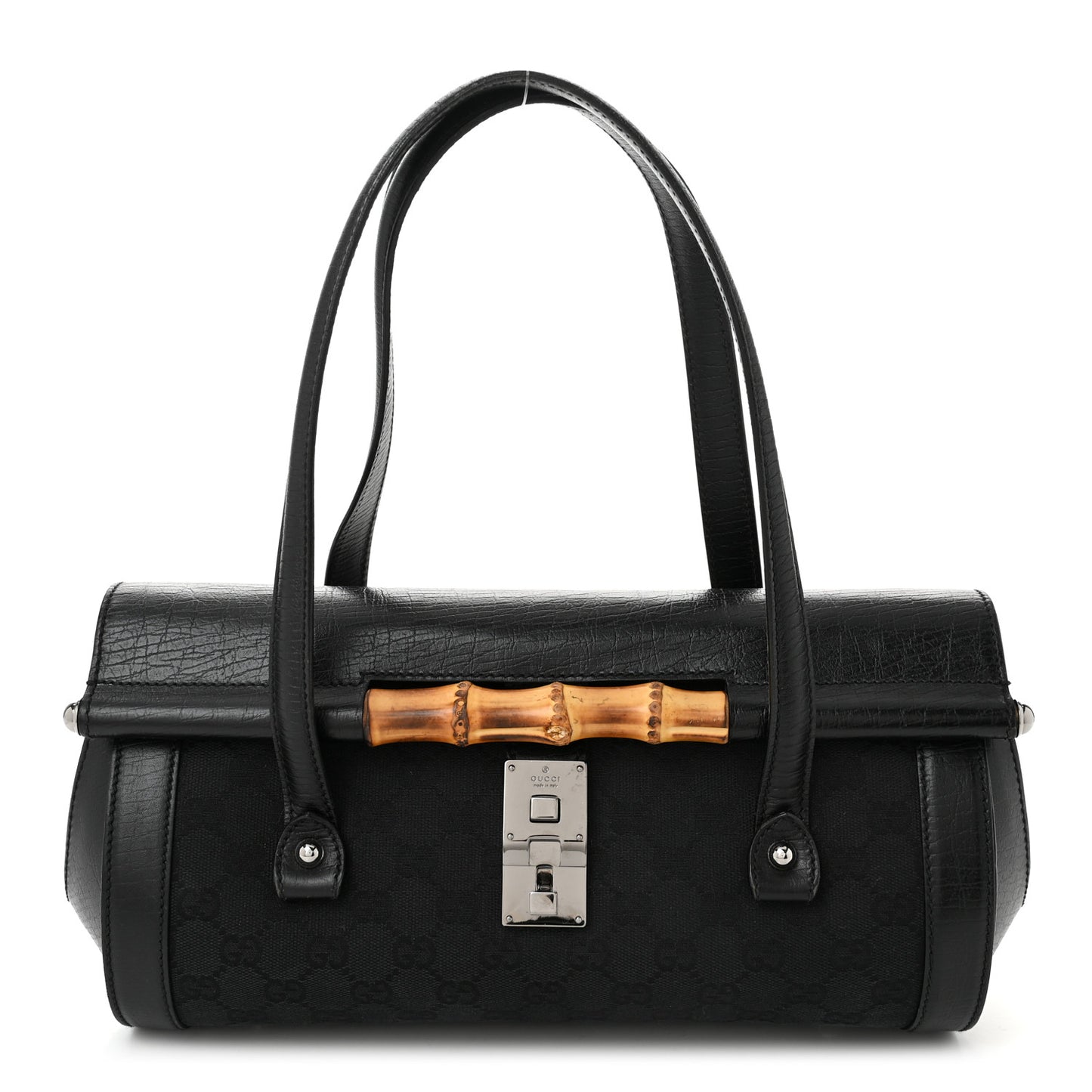 Monogram Bamboo Bullet Bag Black