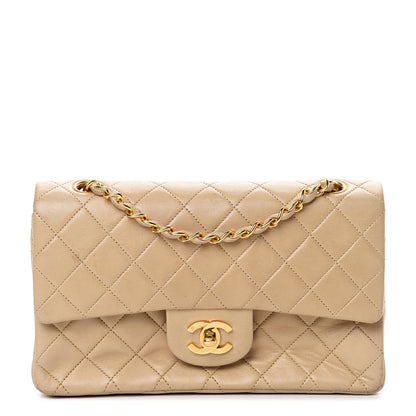 Chanel Lambskin Quilted Small Double Flap Beige 1 of 15