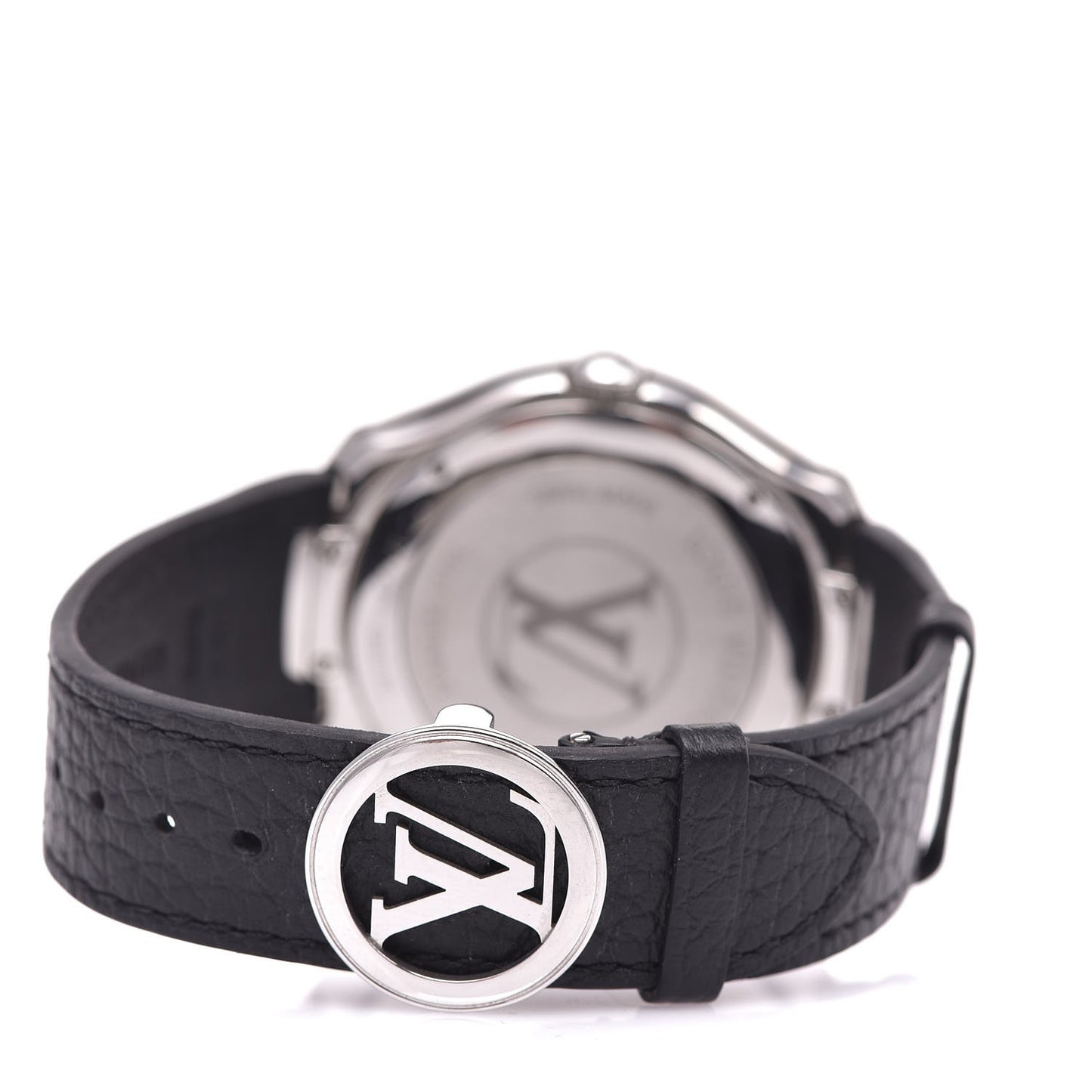 Stainless Steel Calfskin 40mm Fifty-Five GMT Automatic Watch Black