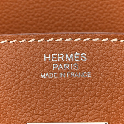 Hermes Evercolor Shoulder Birkin Light 29 Gold 6 of 11